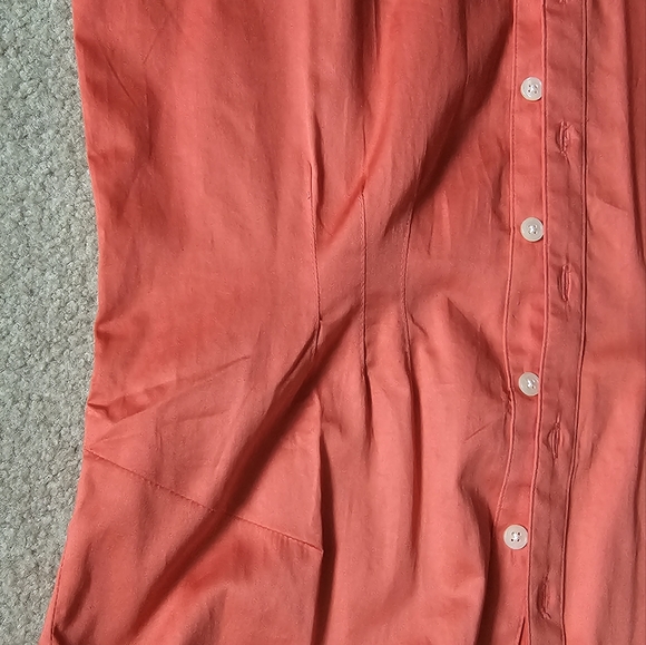 Button up Work Wear, Business casual coral tank top | banana Republic, NWT - Picture 9 of 12